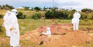 Salome Richard's Burial in Sengerema. Photo Credit: Mwananchi.